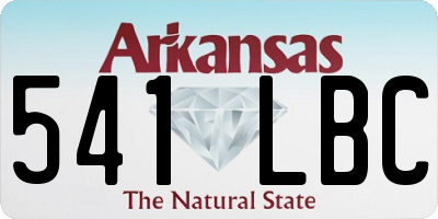 AR license plate 541LBC