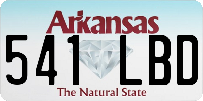 AR license plate 541LBD