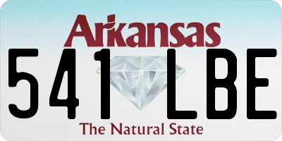 AR license plate 541LBE