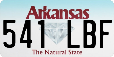AR license plate 541LBF