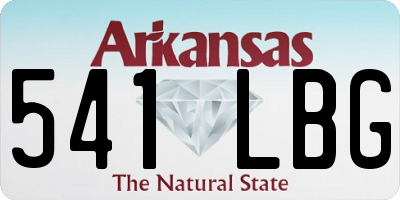 AR license plate 541LBG