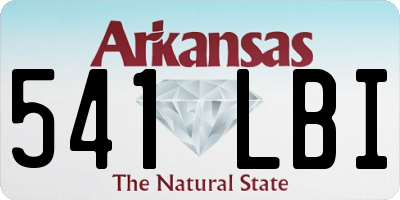 AR license plate 541LBI