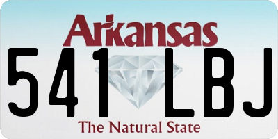 AR license plate 541LBJ