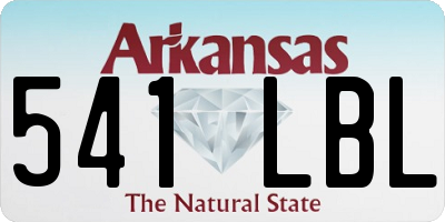 AR license plate 541LBL