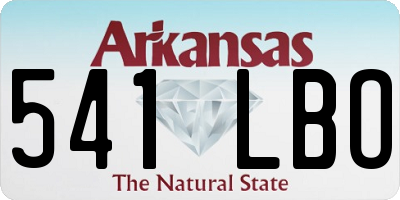 AR license plate 541LBO