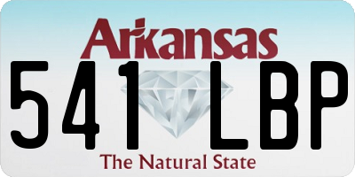 AR license plate 541LBP