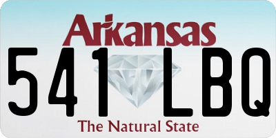 AR license plate 541LBQ