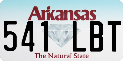 AR license plate 541LBT