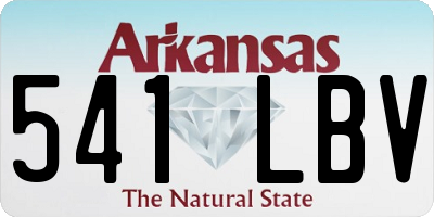 AR license plate 541LBV
