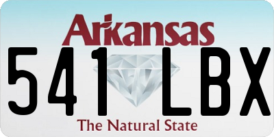 AR license plate 541LBX