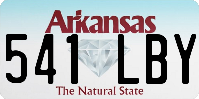 AR license plate 541LBY