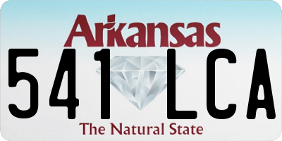 AR license plate 541LCA