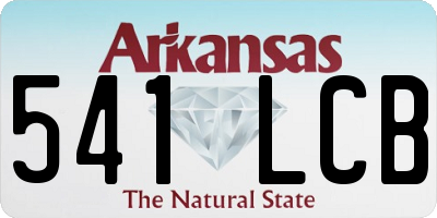 AR license plate 541LCB