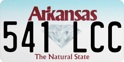 AR license plate 541LCC