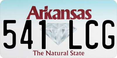 AR license plate 541LCG