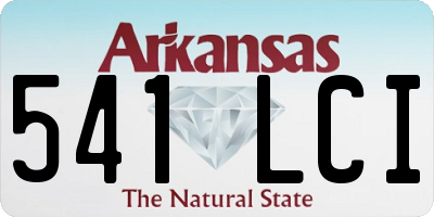 AR license plate 541LCI