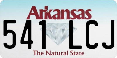 AR license plate 541LCJ