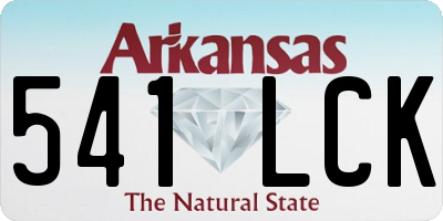 AR license plate 541LCK