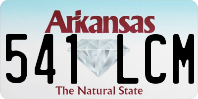 AR license plate 541LCM