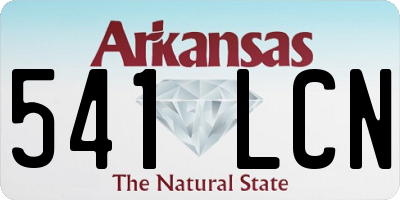 AR license plate 541LCN