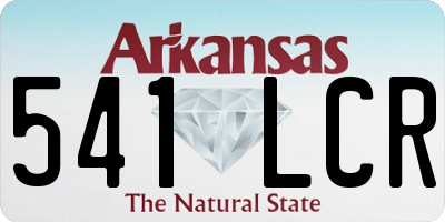 AR license plate 541LCR