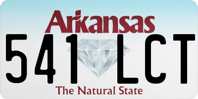 AR license plate 541LCT