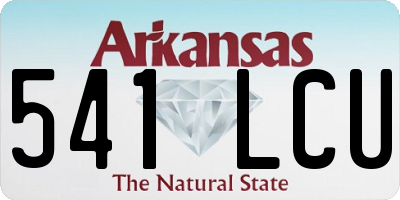 AR license plate 541LCU