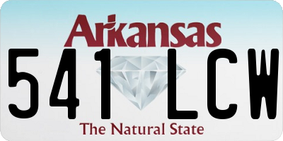 AR license plate 541LCW
