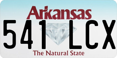 AR license plate 541LCX