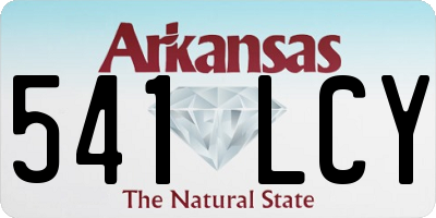 AR license plate 541LCY