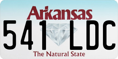 AR license plate 541LDC