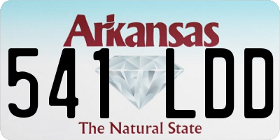 AR license plate 541LDD