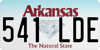 AR license plate 541LDE