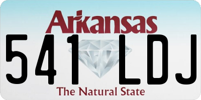 AR license plate 541LDJ