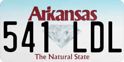 AR license plate 541LDL