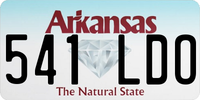 AR license plate 541LDO