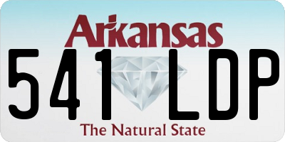 AR license plate 541LDP