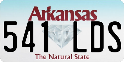 AR license plate 541LDS