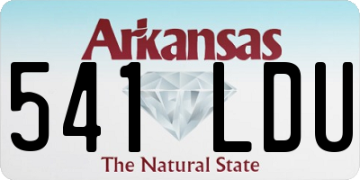 AR license plate 541LDU