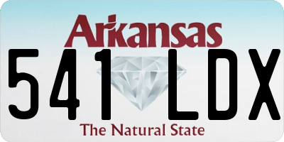 AR license plate 541LDX