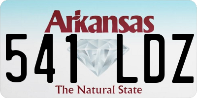 AR license plate 541LDZ