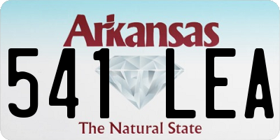 AR license plate 541LEA