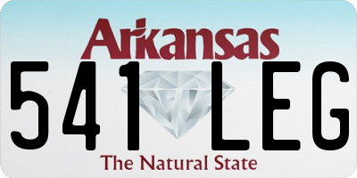 AR license plate 541LEG