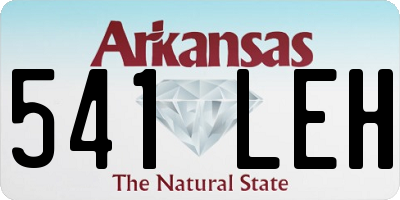 AR license plate 541LEH