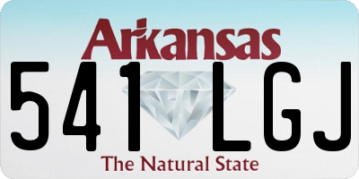 AR license plate 541LGJ