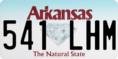 AR license plate 541LHM
