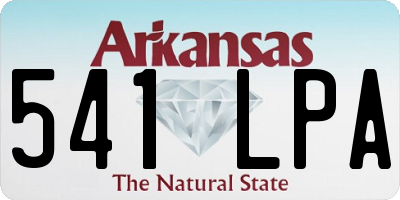 AR license plate 541LPA