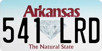 AR license plate 541LRD