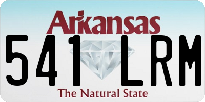 AR license plate 541LRM
