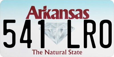 AR license plate 541LRO